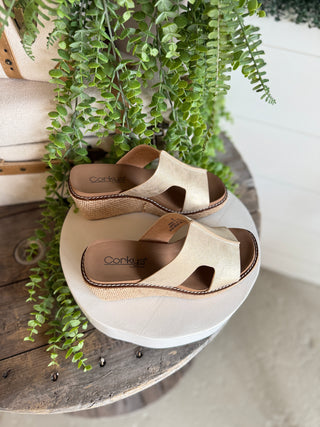 Kiss N Tell Gold by Corky's Sandal Corky's Footwear