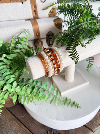 Dapper Bracelet Set Brown Bracelets Chic Cool