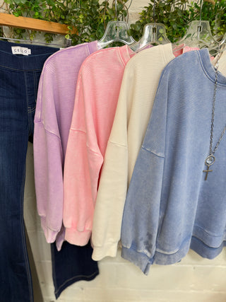 Yes Girl Lavender Shirts & Tops Zenana