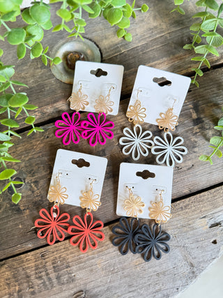 Wildflower Earrings Lime Earrings SM Style