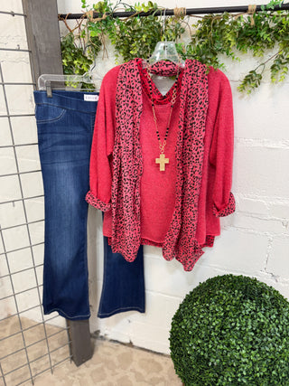 Cloaked Cherry Leopard Shirts & Tops Prospero