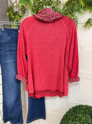 Cloaked Cherry Leopard Shirts & Tops Prospero