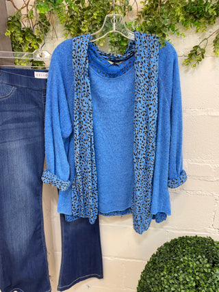 Cloaked Blueberry Leopard Shirts & Tops Prospero