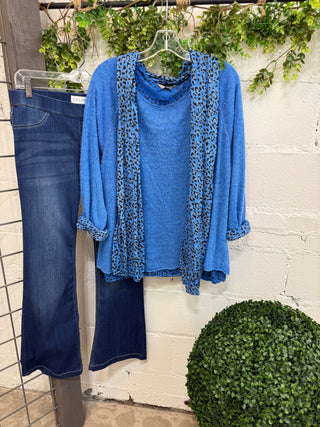 Cloaked Blueberry Leopard Shirts & Tops Prospero