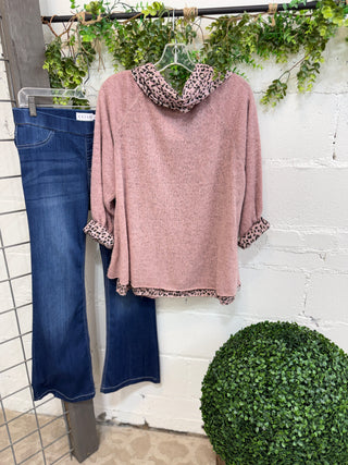 Cloaked Dusty Pink Leopard Shirts & Tops Prospero