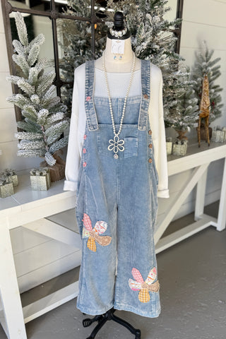 Flower Patch Overalls Denim Overalls Easel