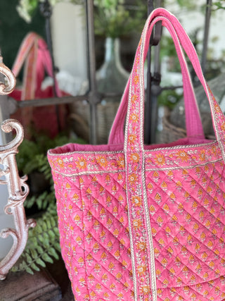 Rosemary Tote Pink Tote Pol Clothing