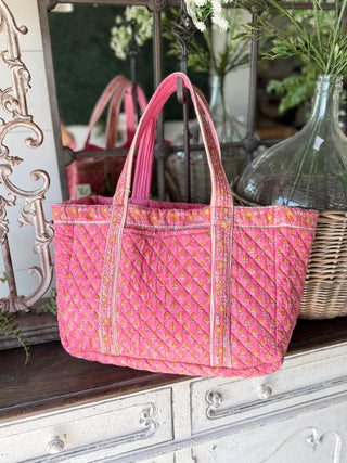 Rosemary Tote Pink Tote Pol Clothing