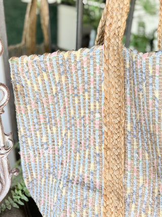 Serita Tote Blue Multi Tote Pol Clothing