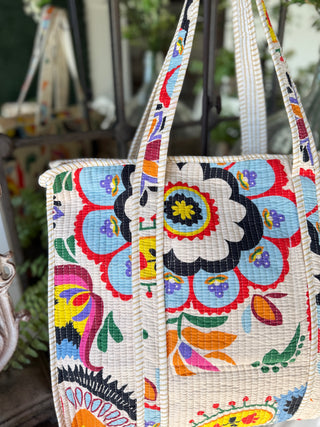 Ivy June Tote Bag Cream Tote Pol Clothing