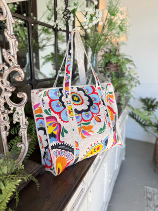 Ivy June Tote Bag Cream Tote Pol Clothing