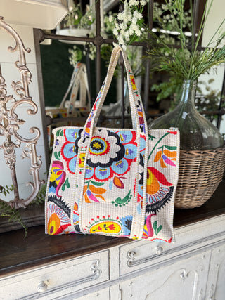 Ivy June Tote Bag Cream Tote Pol Clothing