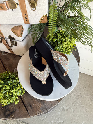 Dime A Dozen Rhinestone Sandal Corky's Footwear