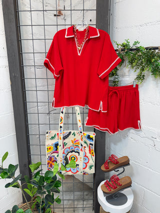 Lassie Set Red by Jodifl Short Set Jodifl