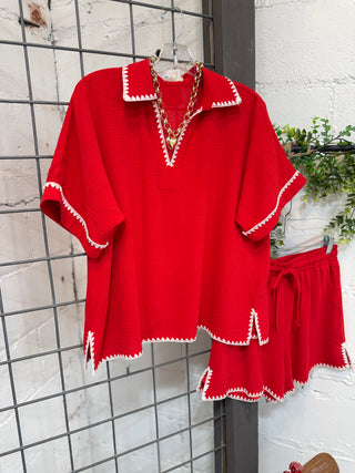 Lassie Set Red by Jodifl Short Set Jodifl