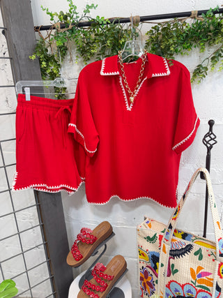 Lassie Set Red by Jodifl Short Set Jodifl