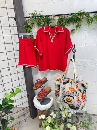 Lassie Set Red by Jodifl Short Set Jodifl