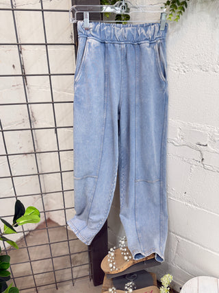 Gayle Pants Lt Blue Pants Blu Pepper