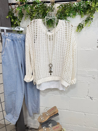 Aspen Sweater Ivory Sweater Miracle