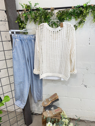 Aspen Sweater Ivory Sweater Miracle