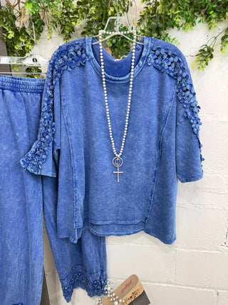 Toni Top Cobalt RESTOCK Soon Shirts & Tops J Her