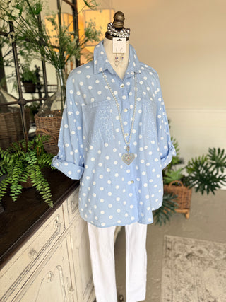 Gia Top Blue Shirts & Tops Miss Carla