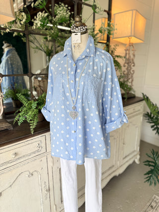 Gia Top Blue Shirts & Tops Miss Carla