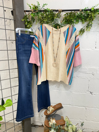 Lottie Top Natural by Easel Shirts & Tops Easel