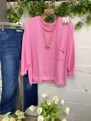 Positively Pink Sweater by Easel sweater Easel