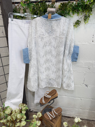 Center Stage Top White Shirts & Tops Blublu