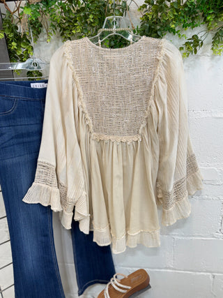 Enola Top Natural RESTOCK Soon Shirts & Tops Pol Clothing