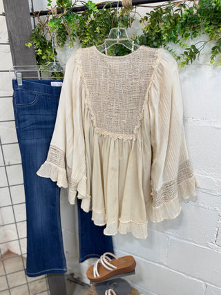 Enola Top Natural RESTOCK Soon Shirts & Tops Pol Clothing