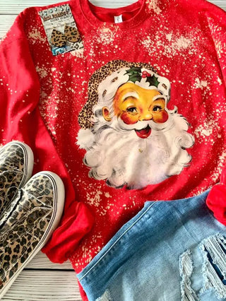 Jolly Santa Sweatshirt Red