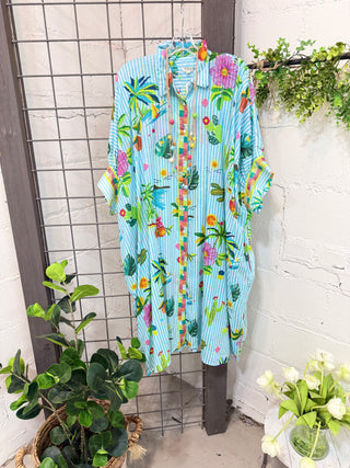 Making Waves Dress Aqua Dresses Pol Clothing