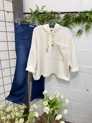 Smitty Hooded Top Ivory