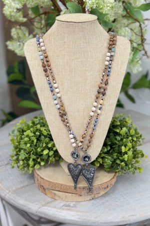 Antique Heart Necklace  RESTOCK