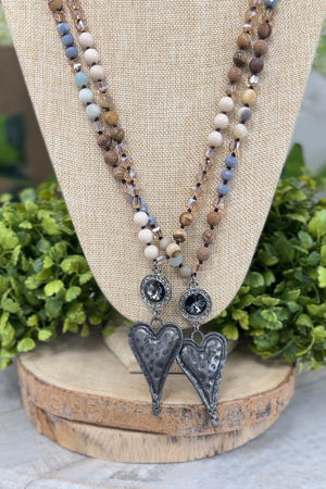 Antique Heart Necklace  RESTOCK