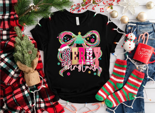 Doodle Bow Sweatshirt Black