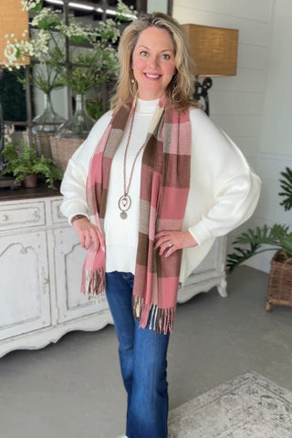 Finesse Scarf Mauve Scarf Faire