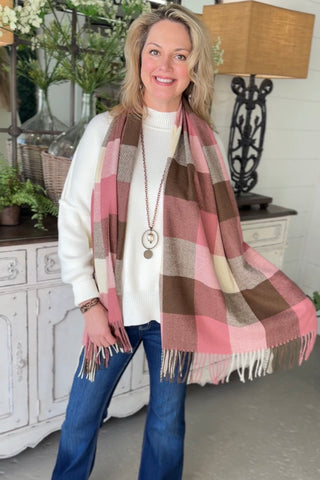 Finesse Scarf Mauve Scarf Faire