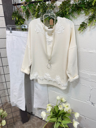 Deanna Top Ivory Shirts & Tops MuMu