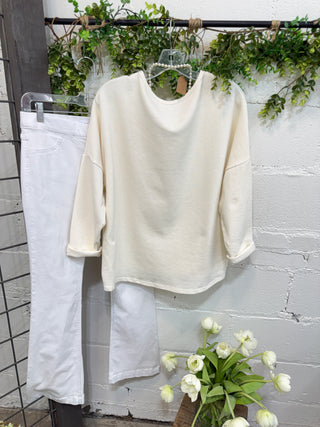 Deanna Top Ivory Shirts & Tops MuMu