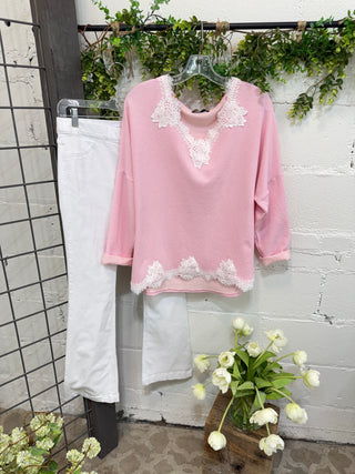 Deanna Top Pink Shirts & Tops MuMu