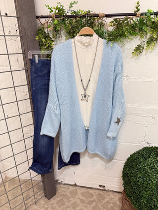 Palmer Sweater Cardigan Blue Cardigan Mina Rosa/Miss Carla