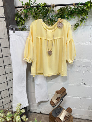 Sonya Top Lemon By Easel