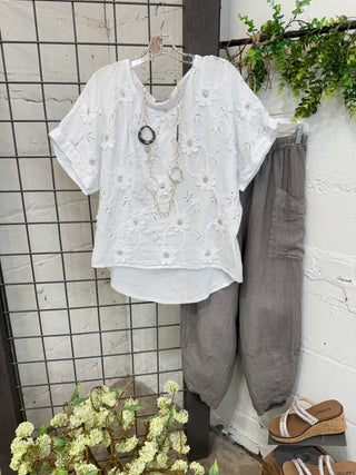 Santa Rosa Linen Pants Taupe Pants Allison