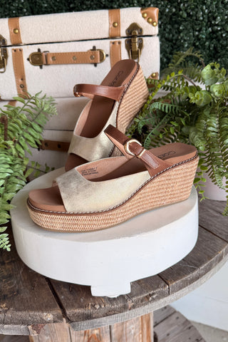 Treat Yourself Wedge Gold by Corky's