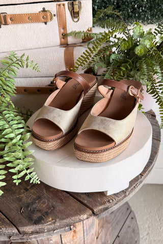 Treat Yourself Wedge Gold by Corky's