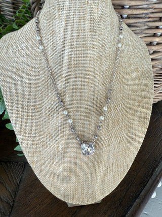 Mindy Necklace Silver by Pink Panache Necklaces Pink Panache