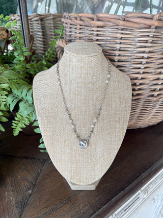 Mindy Necklace Silver by Pink Panache Necklaces Pink Panache